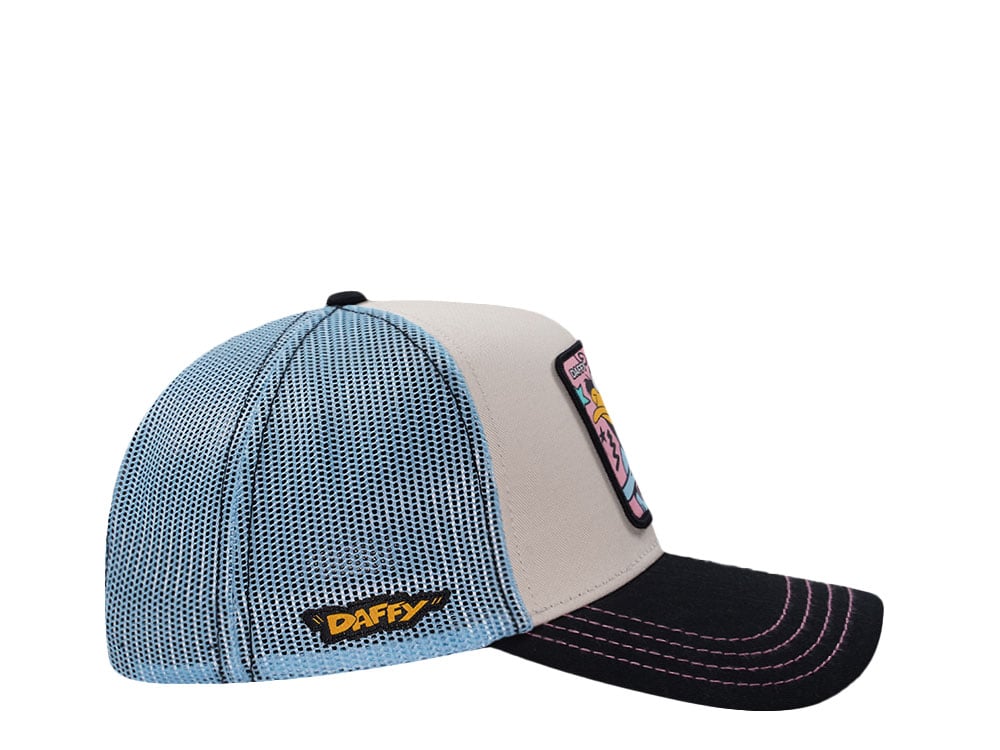 Capslab Looney Tunes Daffy Beige Trucker Snapback Casquette