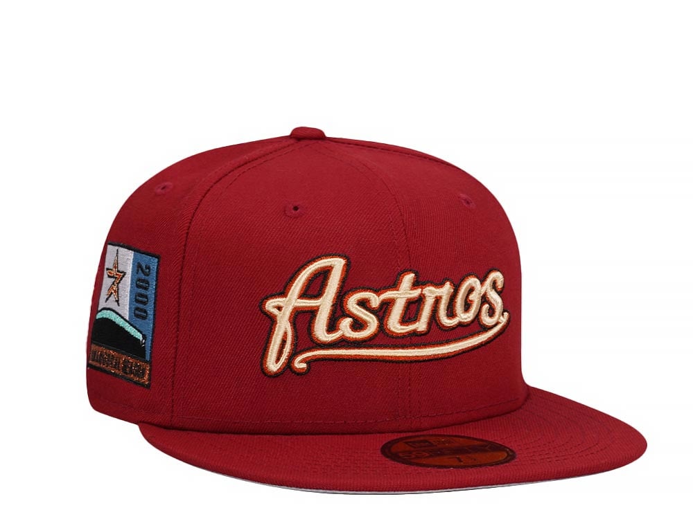 New Era Houston Astros Inaugural Season 2000 Brick Red Classic Edition 59Fifty Fitted Casquette