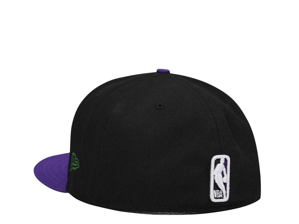 New Era Milwaukee Bucks 50th Anniversary Black Purple Two Tone Classic Edition 59Fifty Fitted Casquette