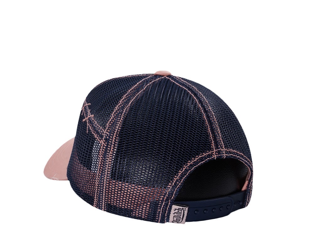 Von Dutch Oval Patch Pink Highlight Edition Trucker Snapback Casquette