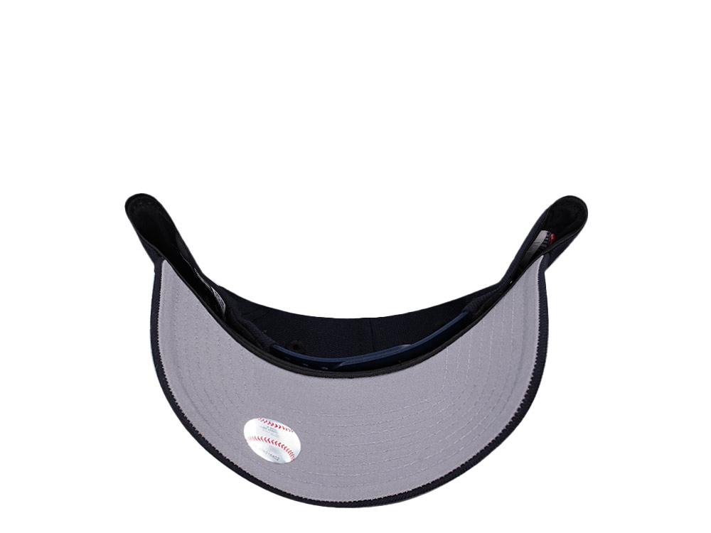 New Era Cleveland Guardians Navy Classic 9Forty A Frame Snapback Casquette