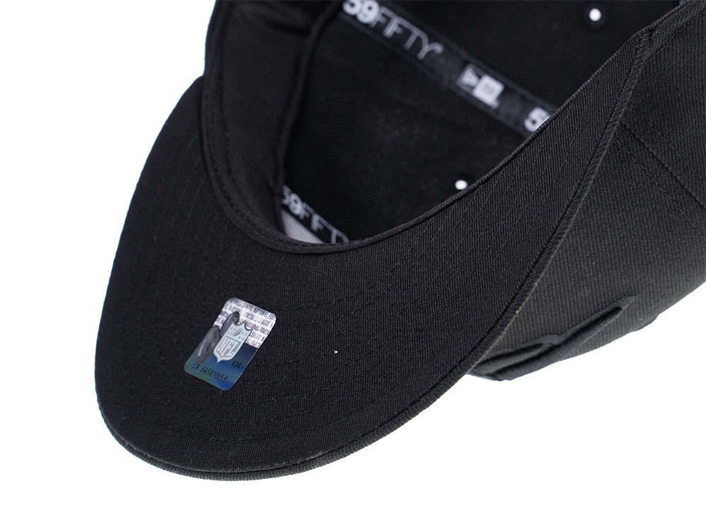 New Era New England Patriots Black on Black 59Fifty Fitted Casquette