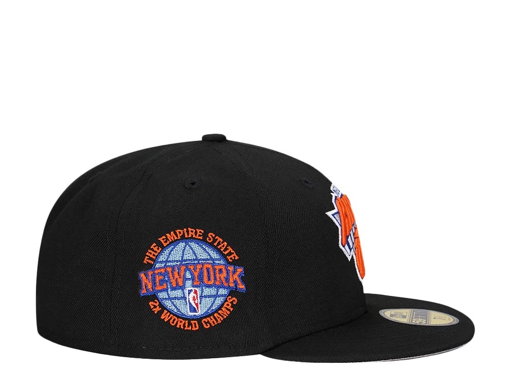 New Era New York Knicks 2x World Champs Black Edition 59Fifty Fitted Casquette