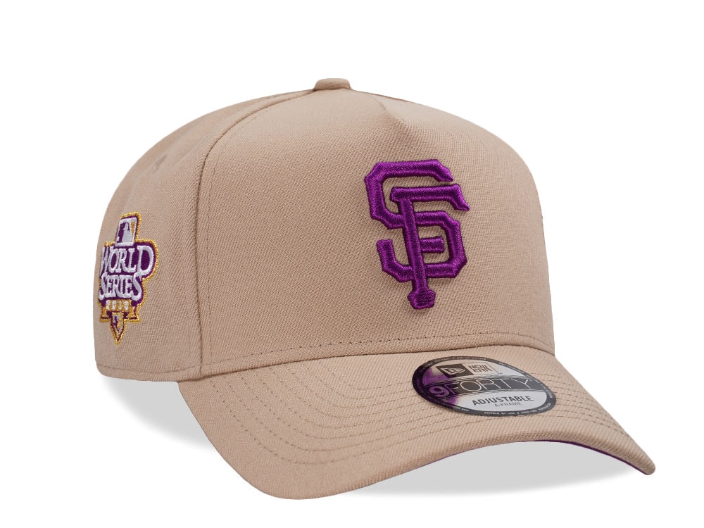 New Era San Francisco Giants World Series 2010 Camel Prime Edition 9Forty A Frame Snapback Casquette