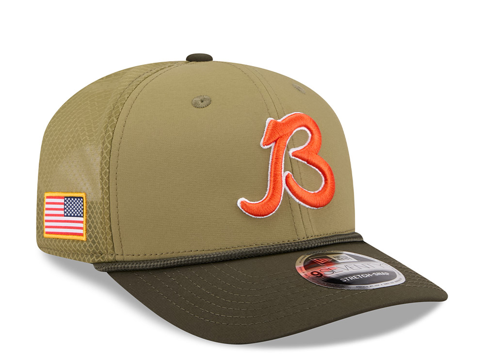 New Era Chicago Bears Salute To Service 2025 9Seventy Snapback Casquette