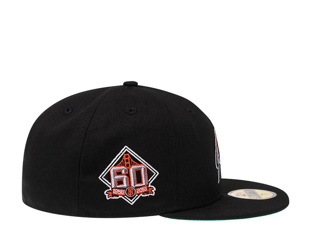 New Era San Francisco Giants 60th Anniversary Black Throwback Edition 59Fifty Fitted Casquette