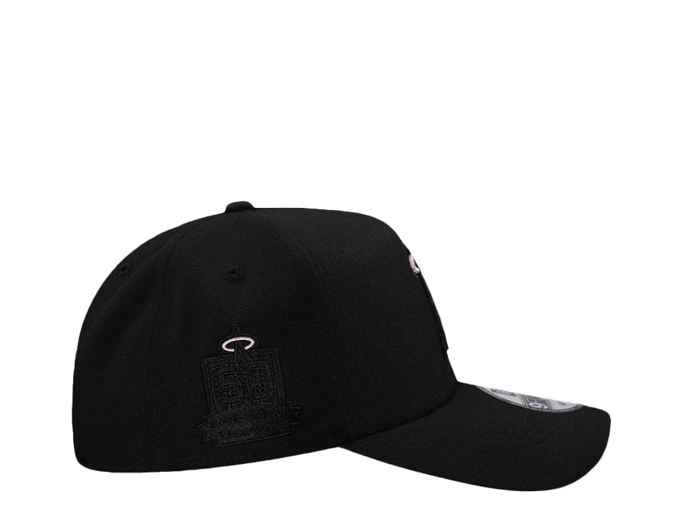 New Era Anaheim Angels 50th Anniversary Black Pink Edition 9Forty A Frame Snapback Casquette