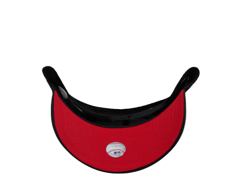 New Era New York Yankees World Series 1999 Black Out Red Edition 9Forty A Frame Snapback Casquette