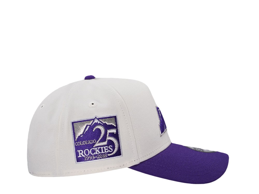 New Era Colorado Rockies 25th Anniversary Chrome Two Tone Edition 9Forty A Frame Snapback Casquette