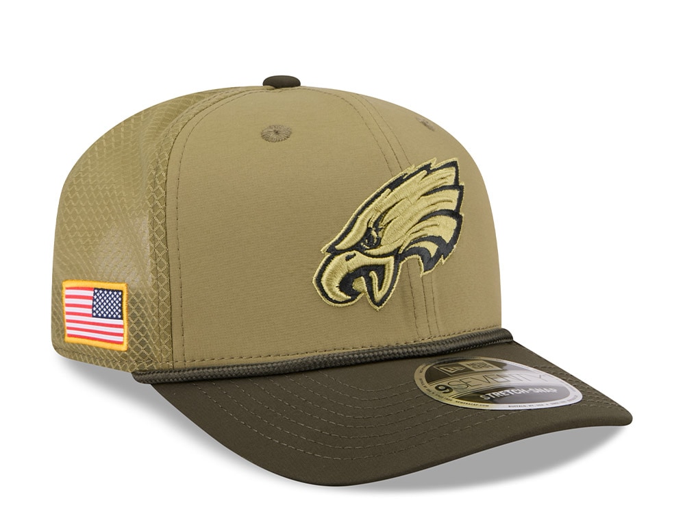 New Era Philadelphia Eagles Salute To Service 2025 9Seventy Snapback Casquette