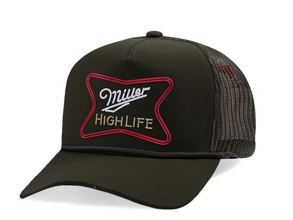 American Needle Miller High Life Fremont Dark Emerald Edition Trucker Snapback Casquette