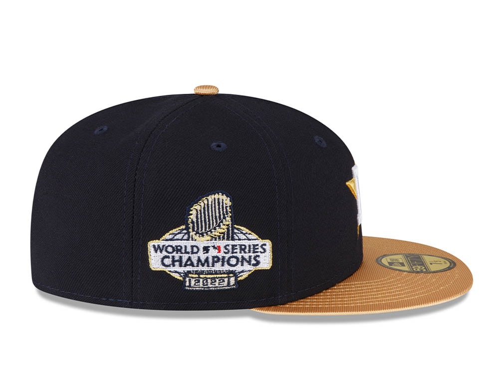 New Era Houston Astros World Series Champions 2022 Navy Gold Edition 59Fifty Fitted Casquette