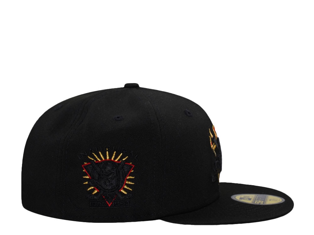 New Era Anaheim Ducks Inaugural Season Black Out Fire Edition 59Fifty Fitted Casquette