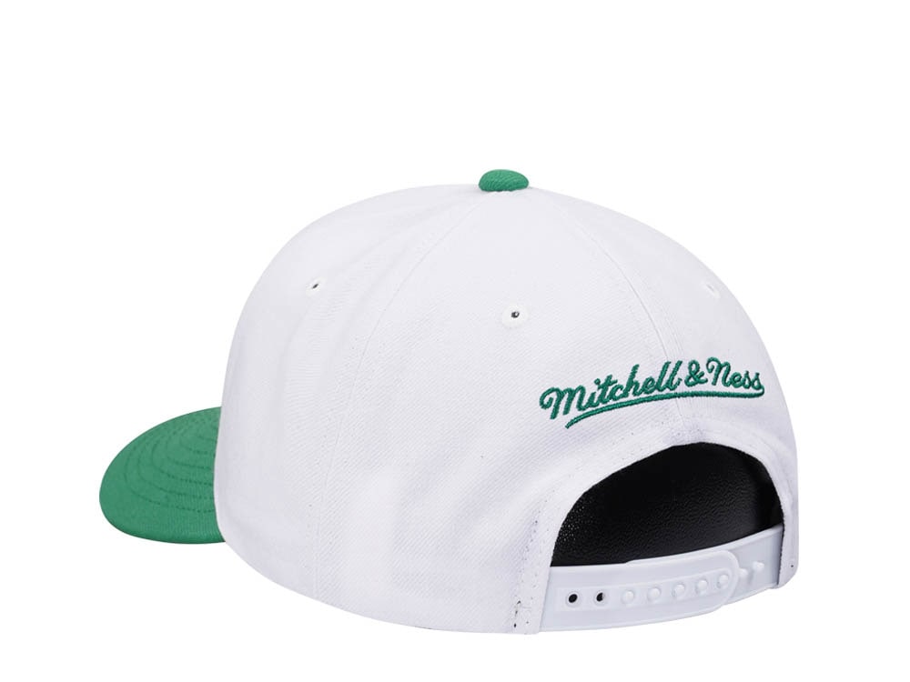 Mitchell & Ness Boston Celtics Team Two Tone 2.0 Pro White Snapback Casquette