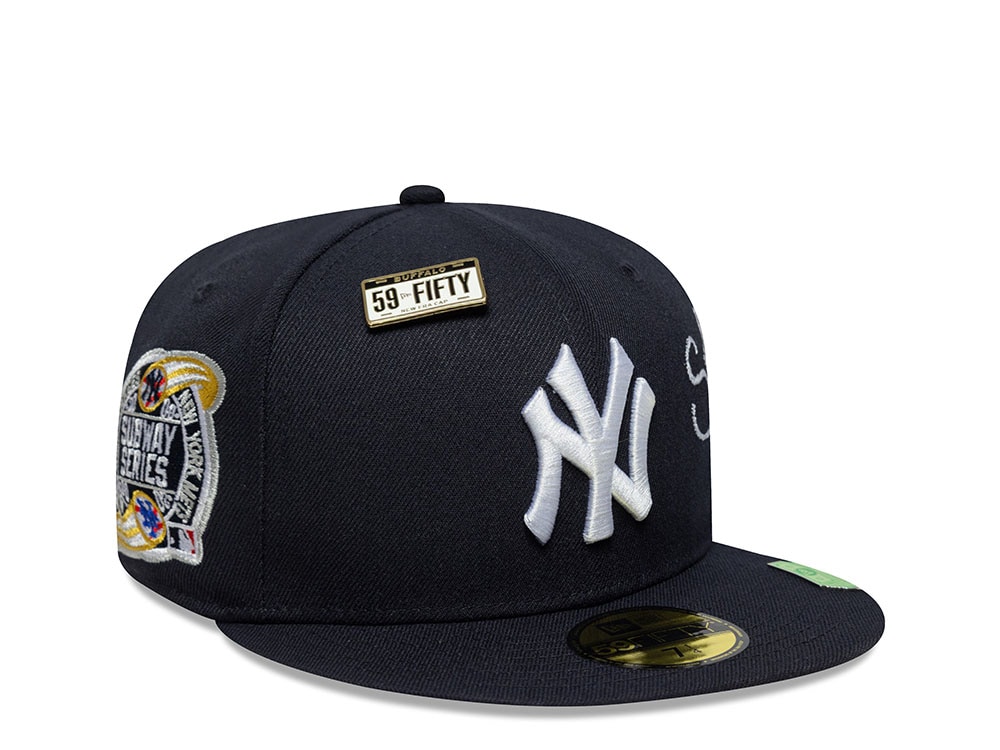 New Era New York Yankees Subway Series Multi Patch Navy Prime Edition 59Fifty Fitted Casquette