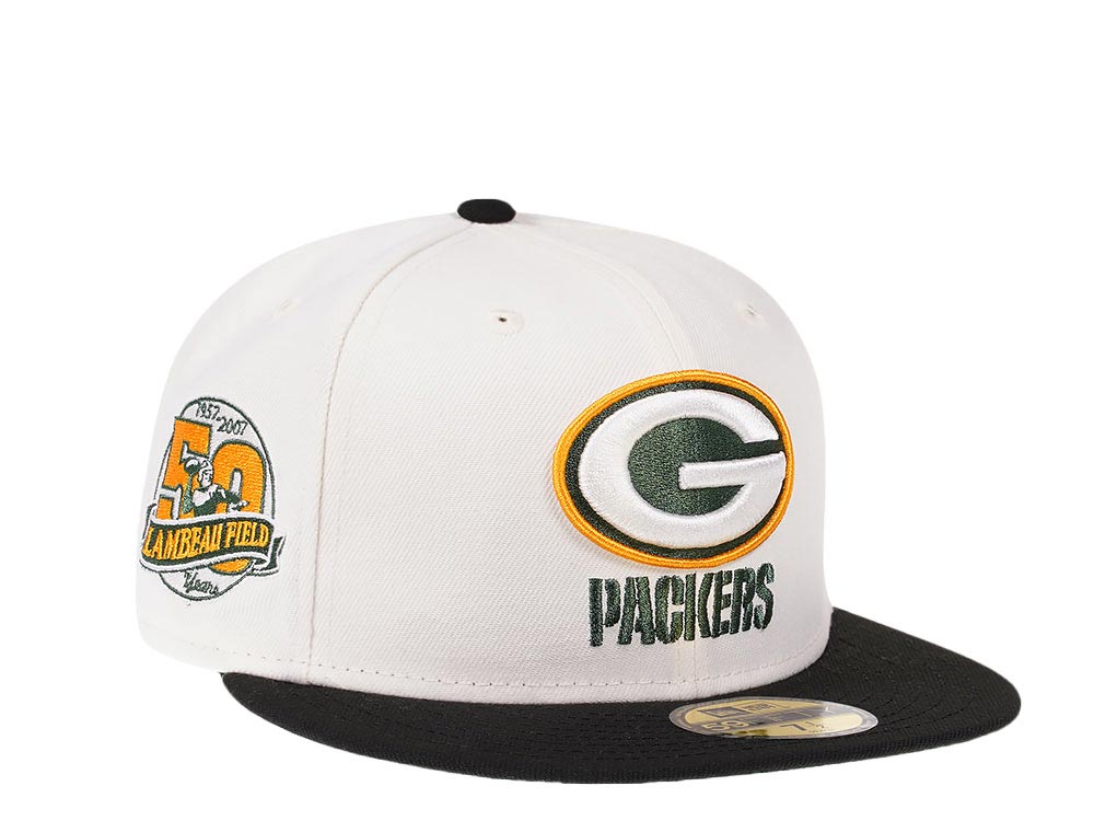 New Era Green Bay Packers 50th Anniversary Cream Dome Edition 59Fifty Fitted Casquette