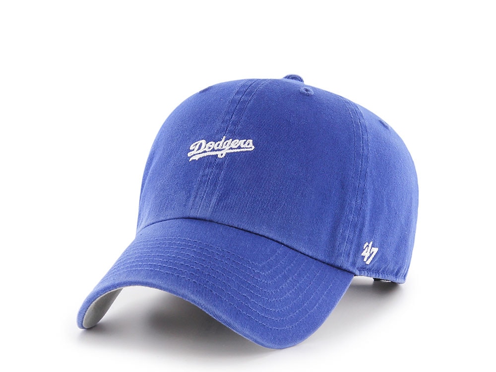 47Brand Los Angeles Dodgers Royal Blue Base Runner Edition Clean Up Strapback Casquette