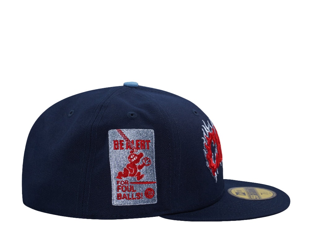 New Era Chicago Cubs Be Alert Ocean Blue Prime Edition 59Fifty Fitted Casquette