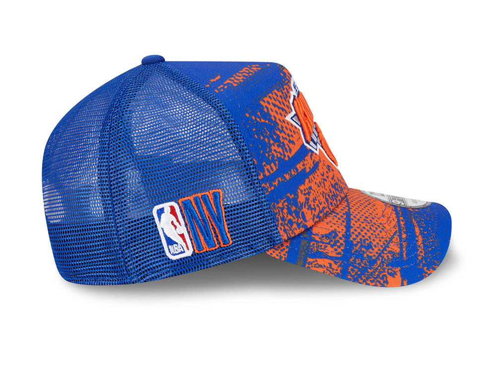 New Era New York Knicks NBA Tip Off 2024 Trucker 9Forty A Frame Snapback Casquette