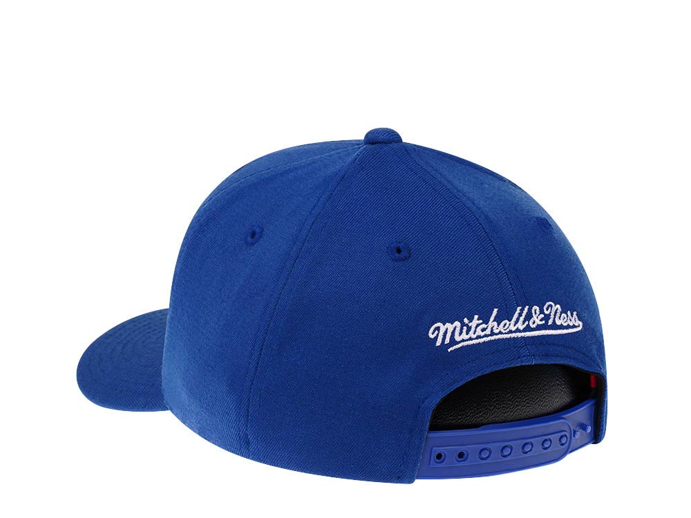 Mitchell & Ness Philadelphia 76ers Team Ground Red Line Solid Flex Blue Snapback Casquette