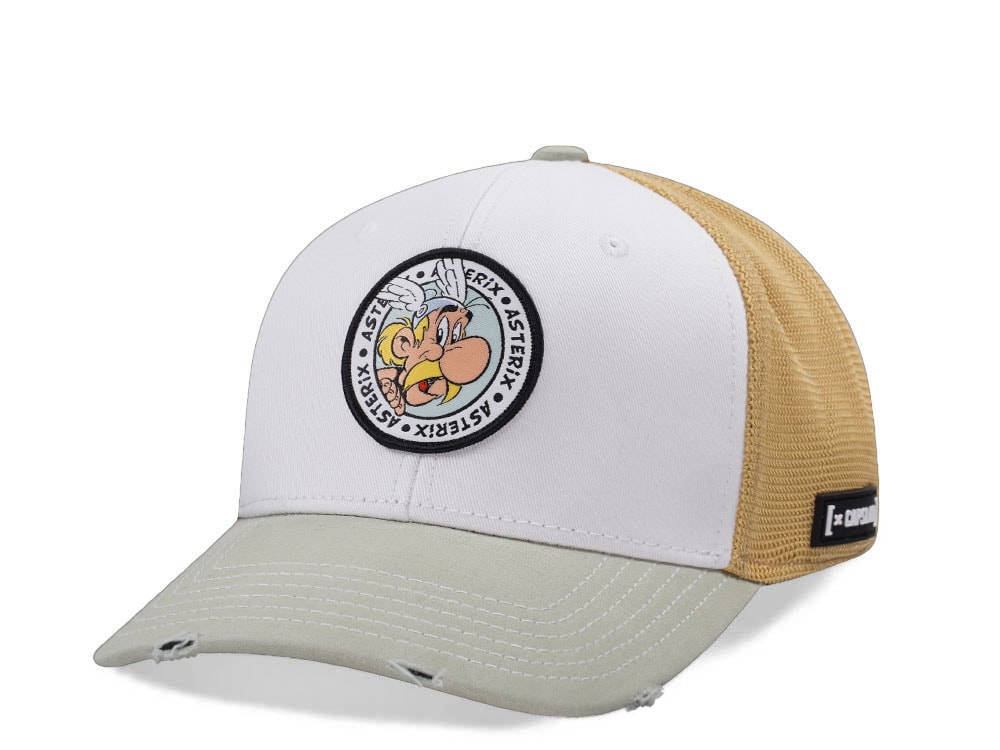 Capslab Asterix White Trucker Snapback Casquette