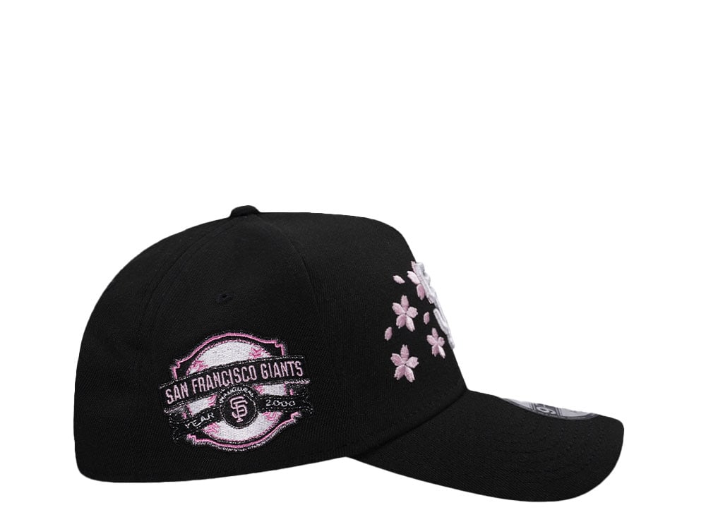 New Era San Francisco Giants 2000 Cherry Blossom Black Pink Edition 9Forty A Frame Snapback Casquette