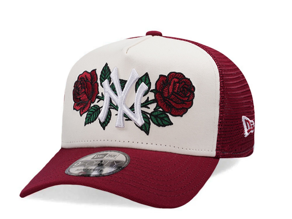 New Era New York Yankees Rose Chrome Two Tone Edition 9Forty A Frame Trucker Snapback Casquette