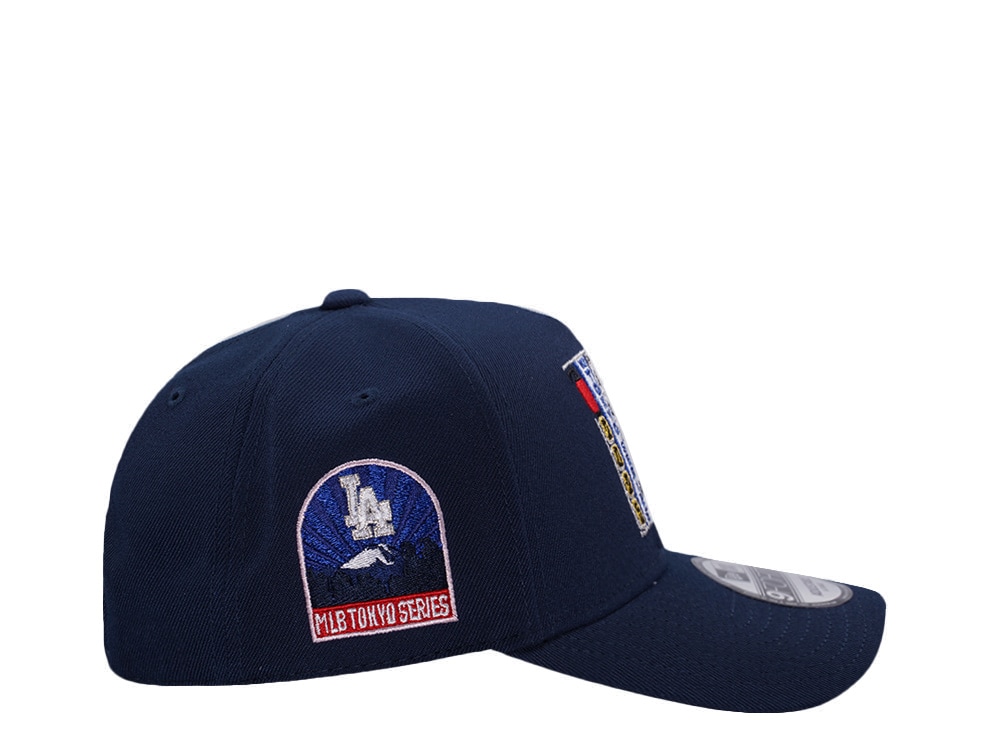 New Era Los Angeles Dodgers Tokyo Series 2025 Ocean Blue Prime Edition 9Forty A Frame Snapback Casquette