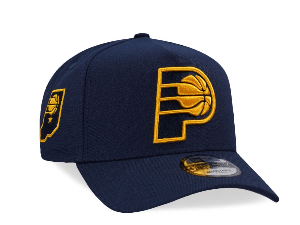 New Era Indiana Pacers Oceanside Blue Prime Edition 9Forty A Frame Snapback Casquette