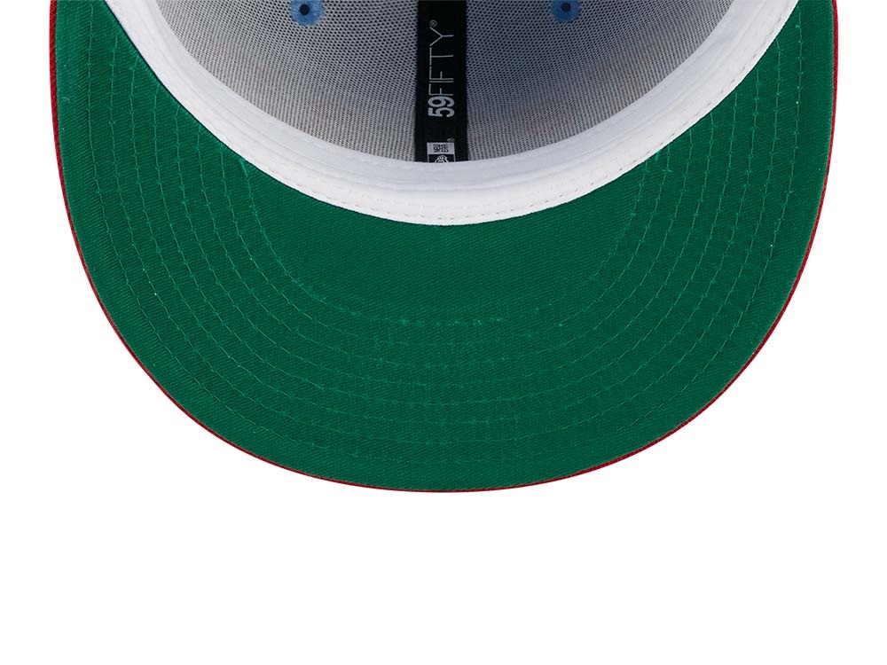 New Era Milwaukee Brewers Powder Blues Sky Throwback Edition 59Fifty Fitted Casquette