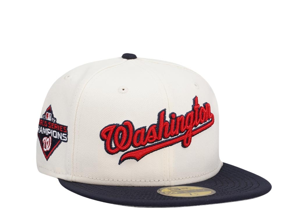 New Era Washington Nationals World Series Champions 2019 Classic Chrome Two Tone Edition 59Fifty Fitted Casquette