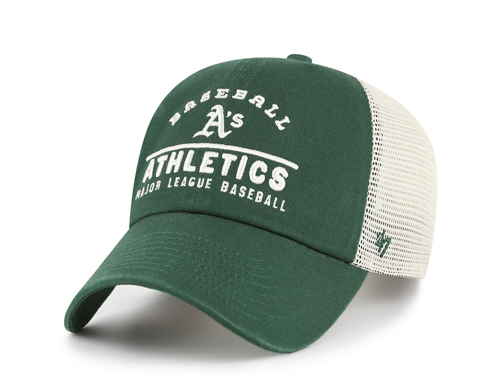 47 Brand Oakland Athletics Dark Green Clean Up Trucker Snapback Casquette