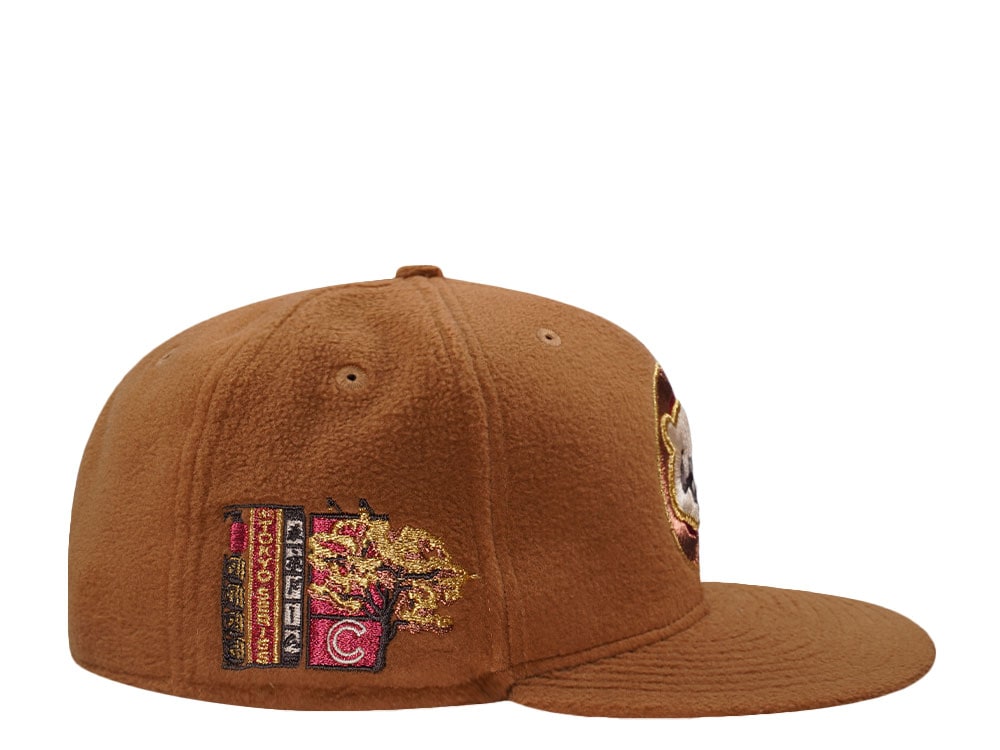 New Era Chicago Cubs Tokyo Series 2025 Fleece Brown Prime Edition 59Fifty Fitted Casquette