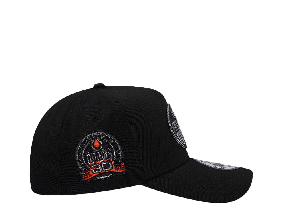 New Era Edmonton Oilers 30th Anniversary Metallic Prime Edition 9Forty A Frame Snapback Casquette