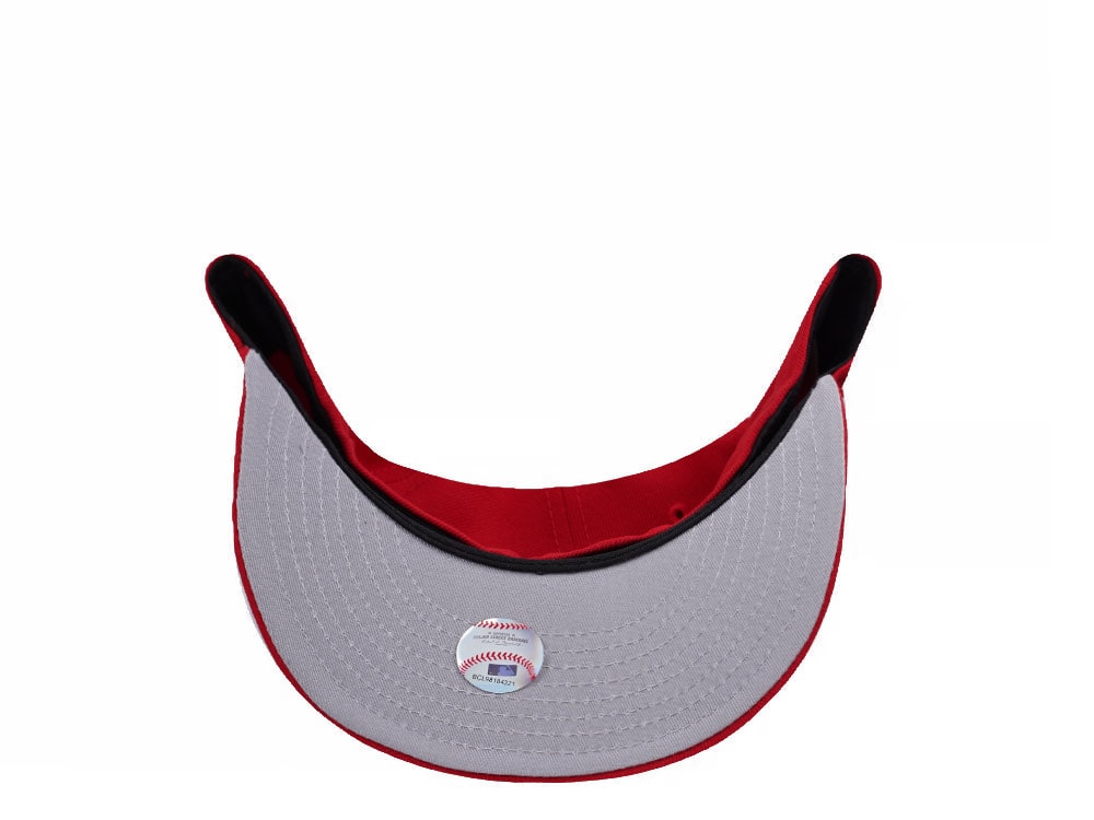 New Era Toronto Blue Jays 50th Anniversary Scarlet Prime Edition 59Fifty Pre Curved Fitted Casquette