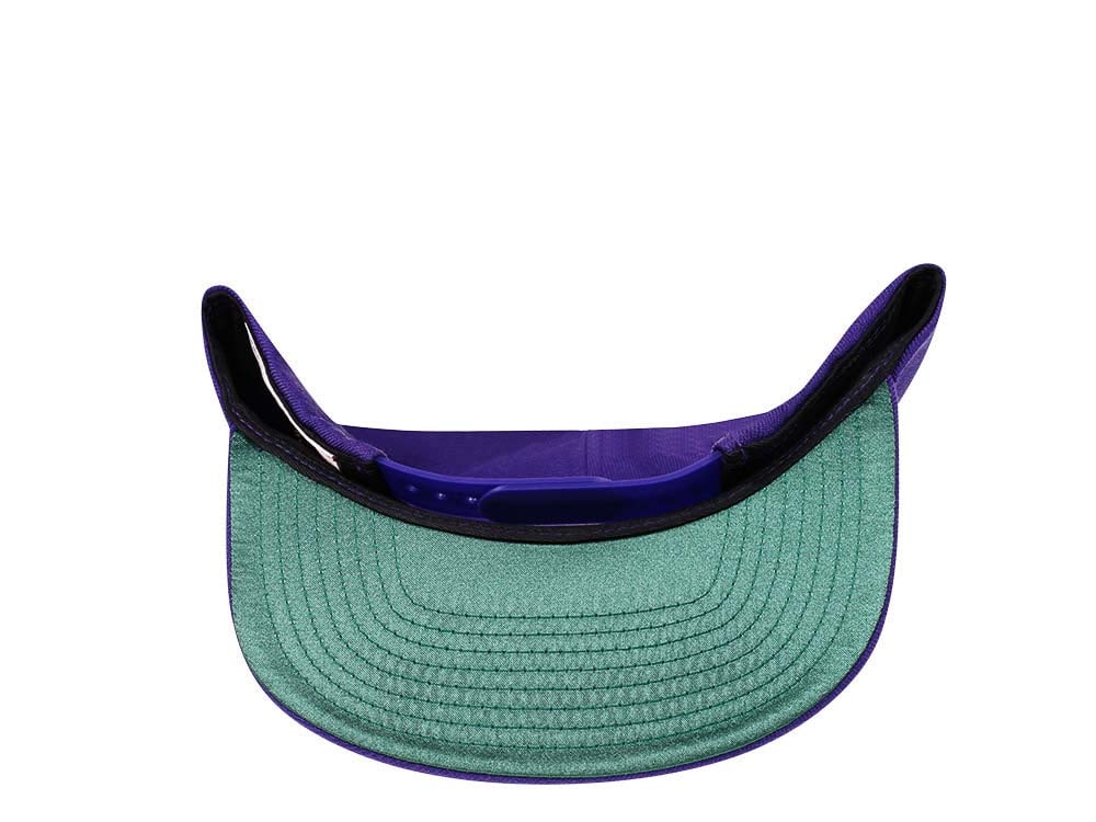 Mitchell & Ness Los Angeles Lakers HWC Zig Zag Satin Undervisor Snapback Casquette
