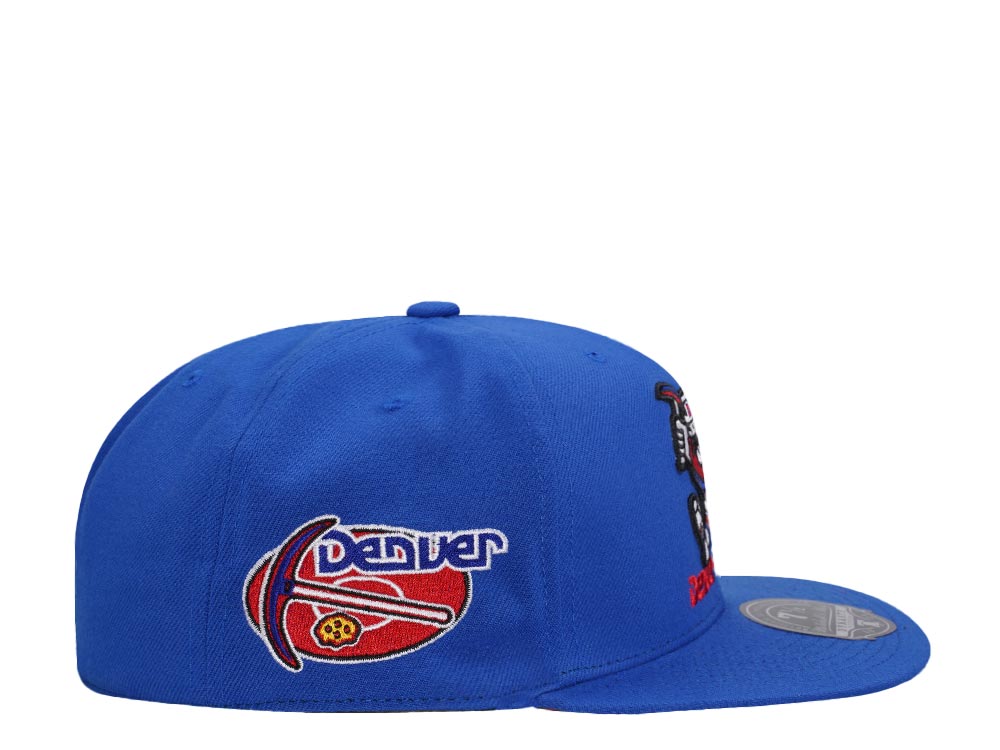 Mitchell & Ness Denver Nuggets Logo History Hardwood Classic Dynasty Fitted Casquette