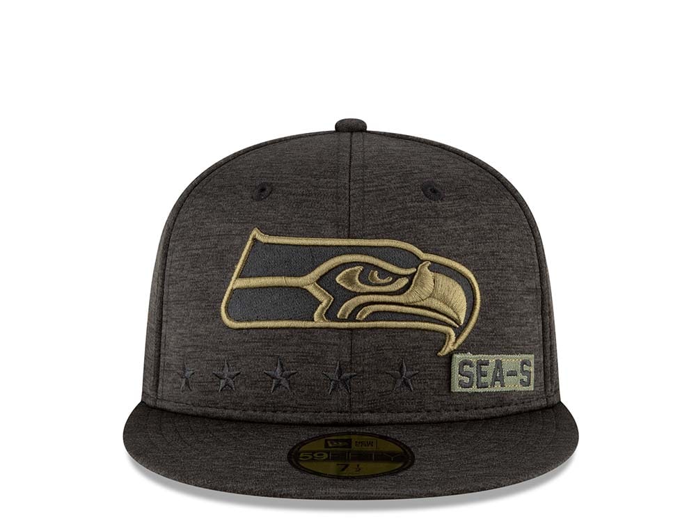 New Era Seattle Seahawks Salute to Service 2020 Fitted 59Fifty Casquette