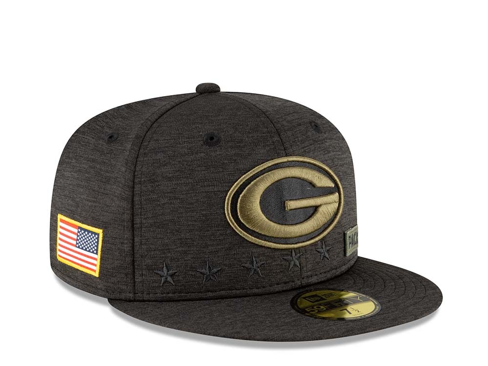 New Era Green Bay Packers Salute to Service 2020 Fitted 59Fifty Casquette