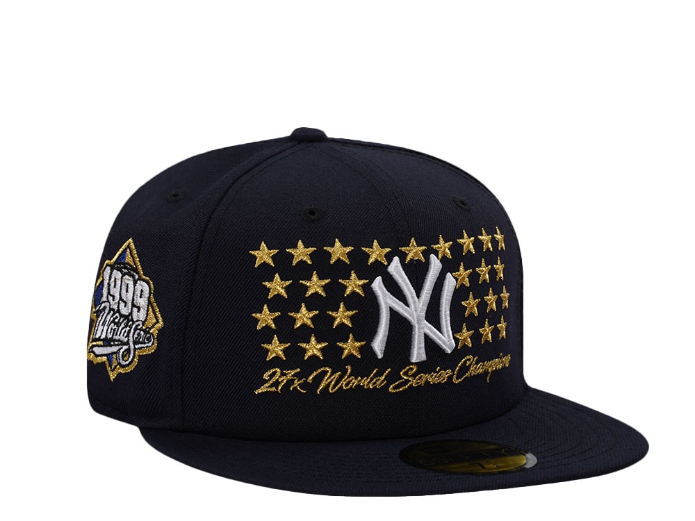 New Era New York Yankees World Series 1999 Navy Prime Edition 59Fifty Fitted Casquette