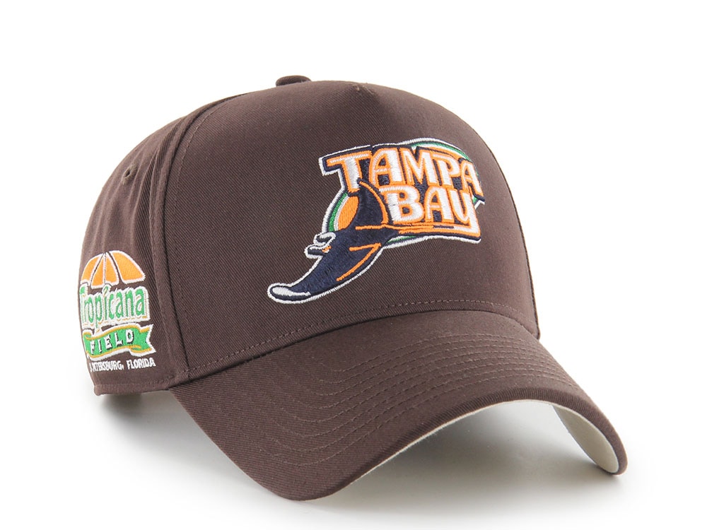 47Brand Tampa Bay Rays Cooperstwon Tropicana Field Brown Edition MVP Snapback Casquette