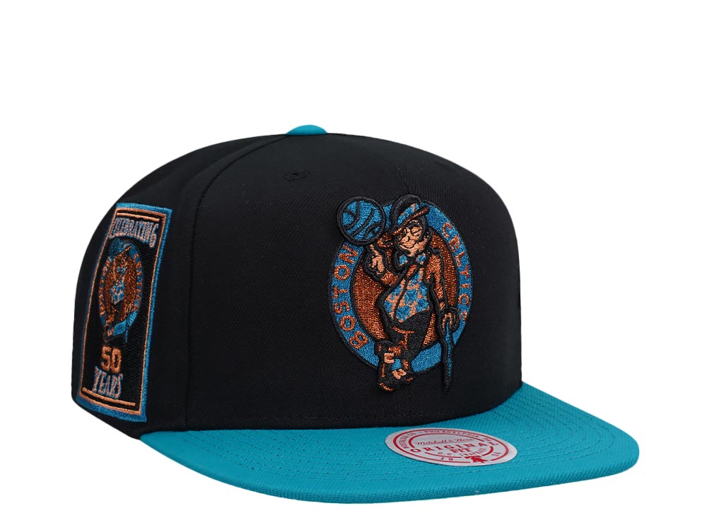 Mitchell & Ness Boston Celtics 50th Anniversary Make Cents Black Two Tone Edition Snapback Casquette