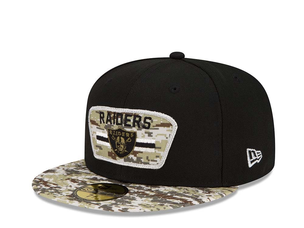 New Era Las Vegas Raiders Salute to Service 21 59Fifty Fitted Casquette