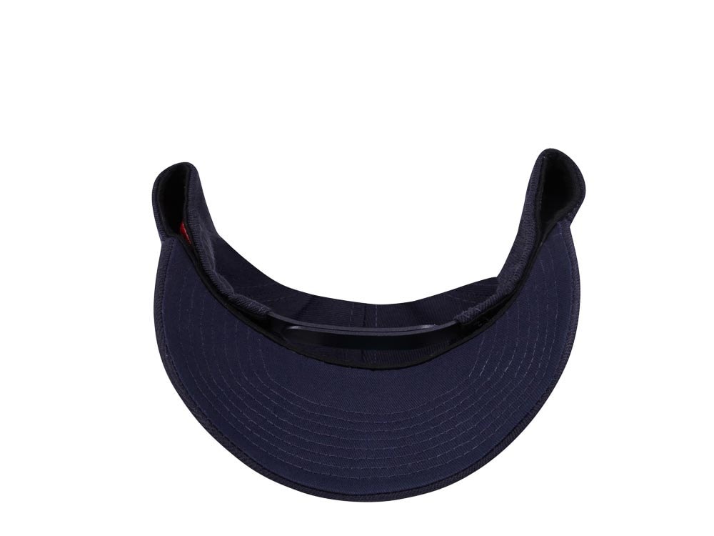 American Needle Edmonton Oilers Navy Stadium Curved Snapback Casquette