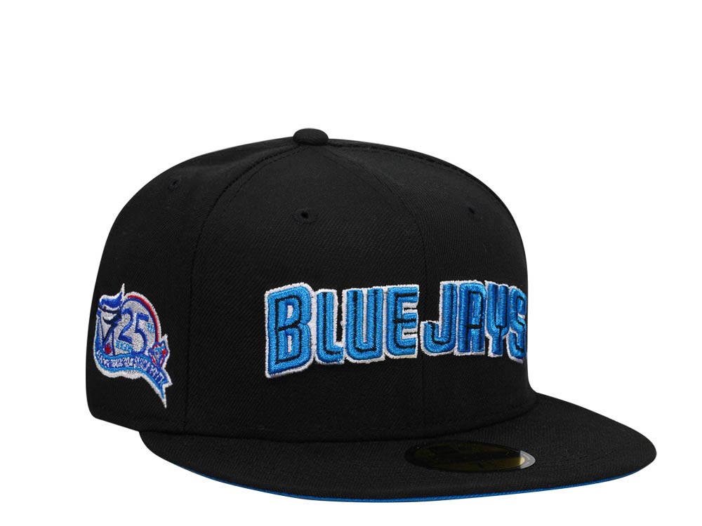 New Era Toronto Blue Jays 25th Anniversary Black Script Edition 59Fifty Fitted Casquette