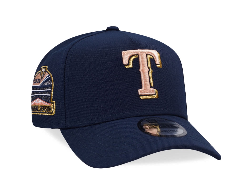 New Era Texas Rangers Inaugural Season 1972 Navy Prime Edition 9Forty A Frame Snapback Casquette