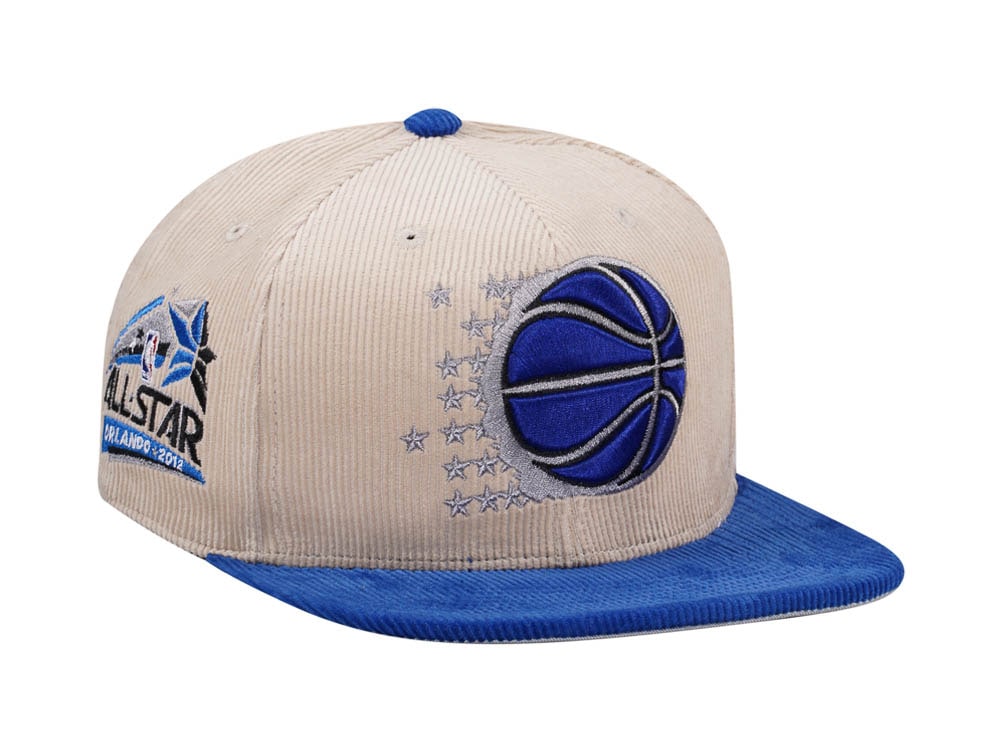 Mitchell & Ness Orlando Magic All Star 2012 Two Tone Hardwood Classic Cord Edition Dynasty Fitted Casquette