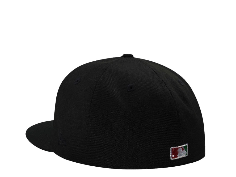 New Era Los Angeles Dodgers World Series 2025 Champions Flame Rose Black Edition 59Fifty Fitted Casquette