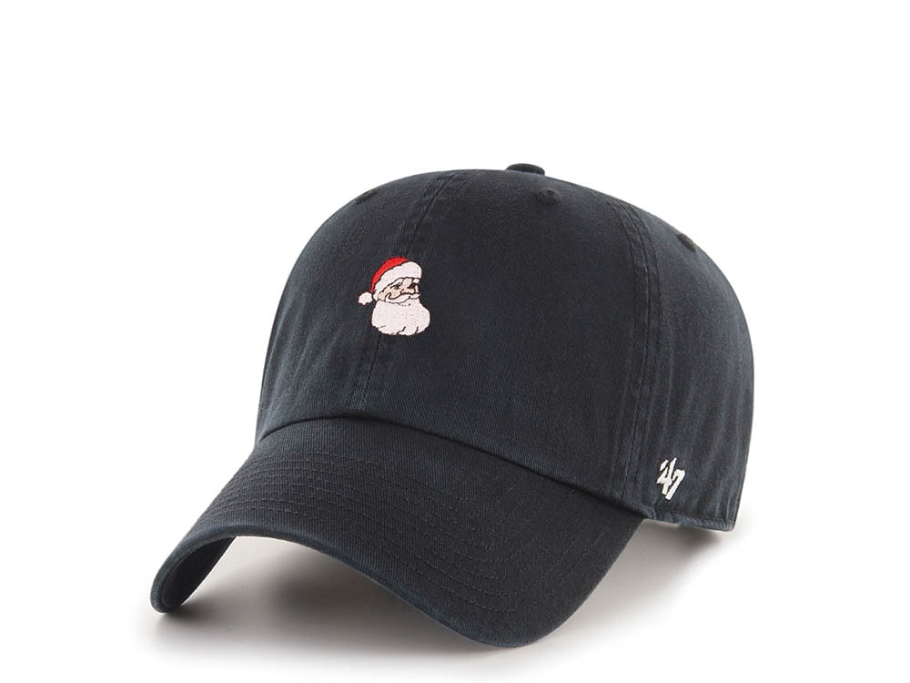 47Brand Santa Claus Holiday Black Base Runner Clean Up Strapback Casquette