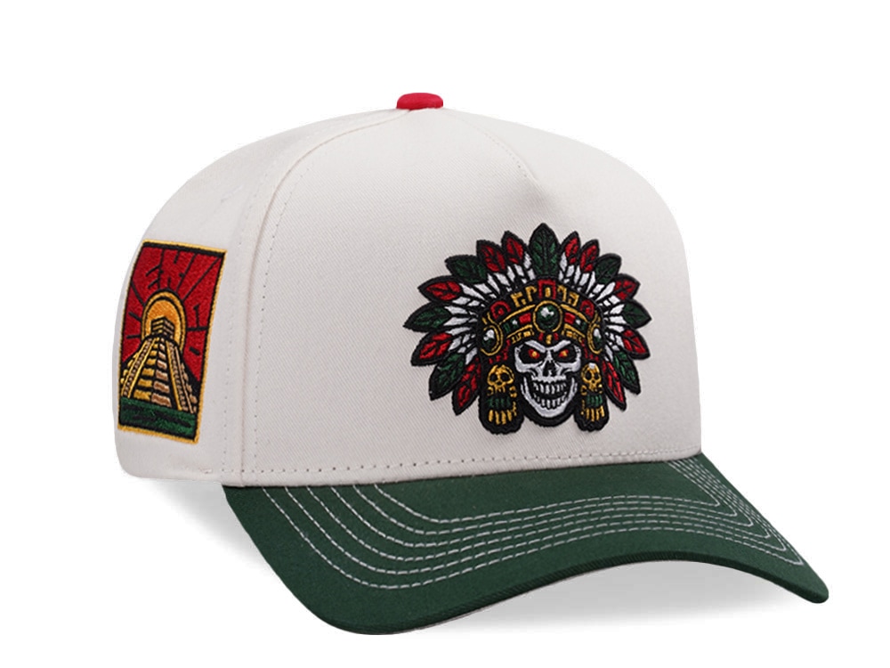 Parallel Union Mexico Skull Headdress Chrome Two Tone Edition Snapback Casquette